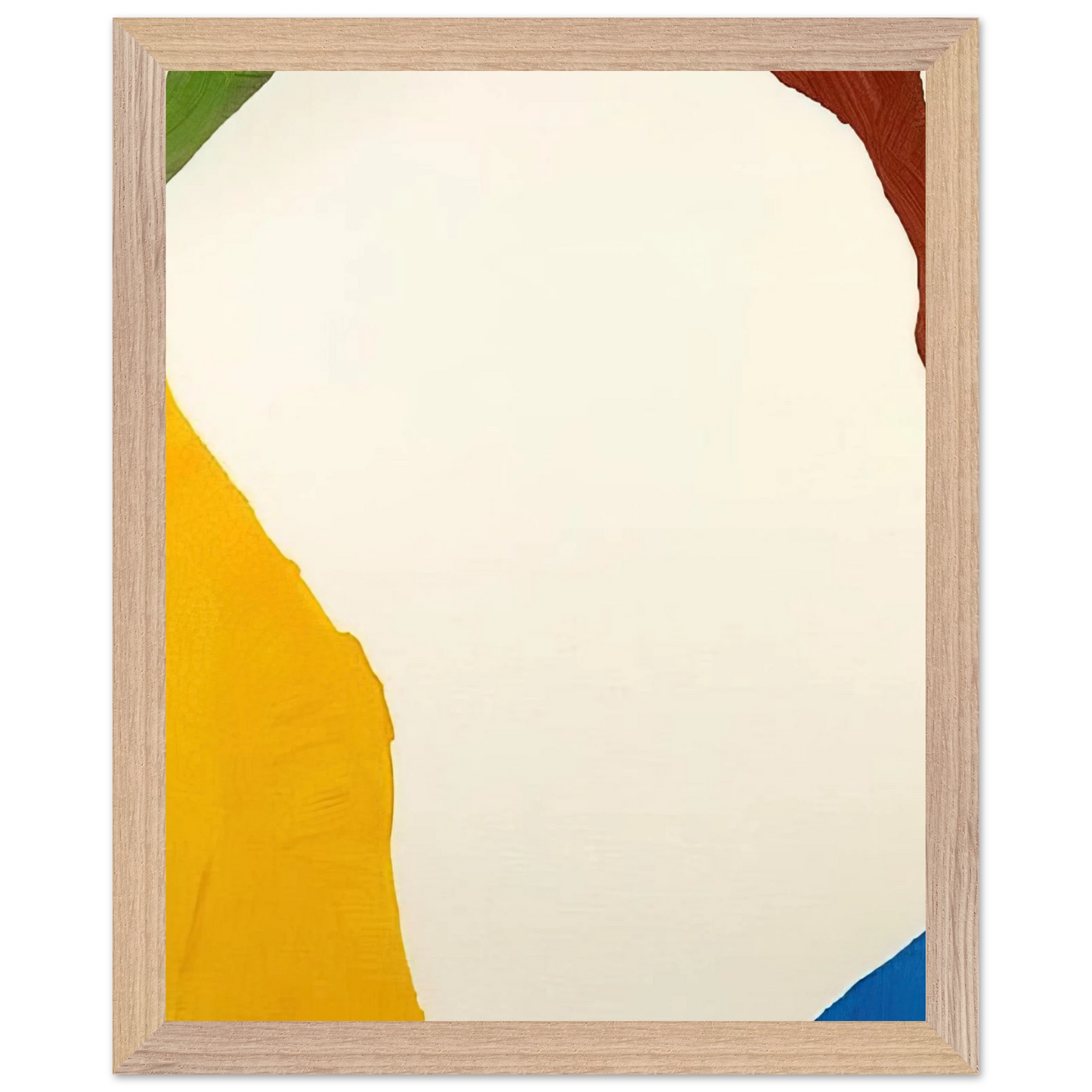 Helen Frankenthaler - Wind Directions - 1970 Wall art - 40x50 cm / 16x20 inches - Premium Wooden Framed Poster With Fine Art Paper - White frame