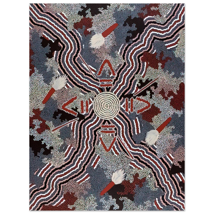 Clifford Possum Tjapaltjarri - Untitled - 1997 75x100 cm / 30x40inches Fine Art Poster
