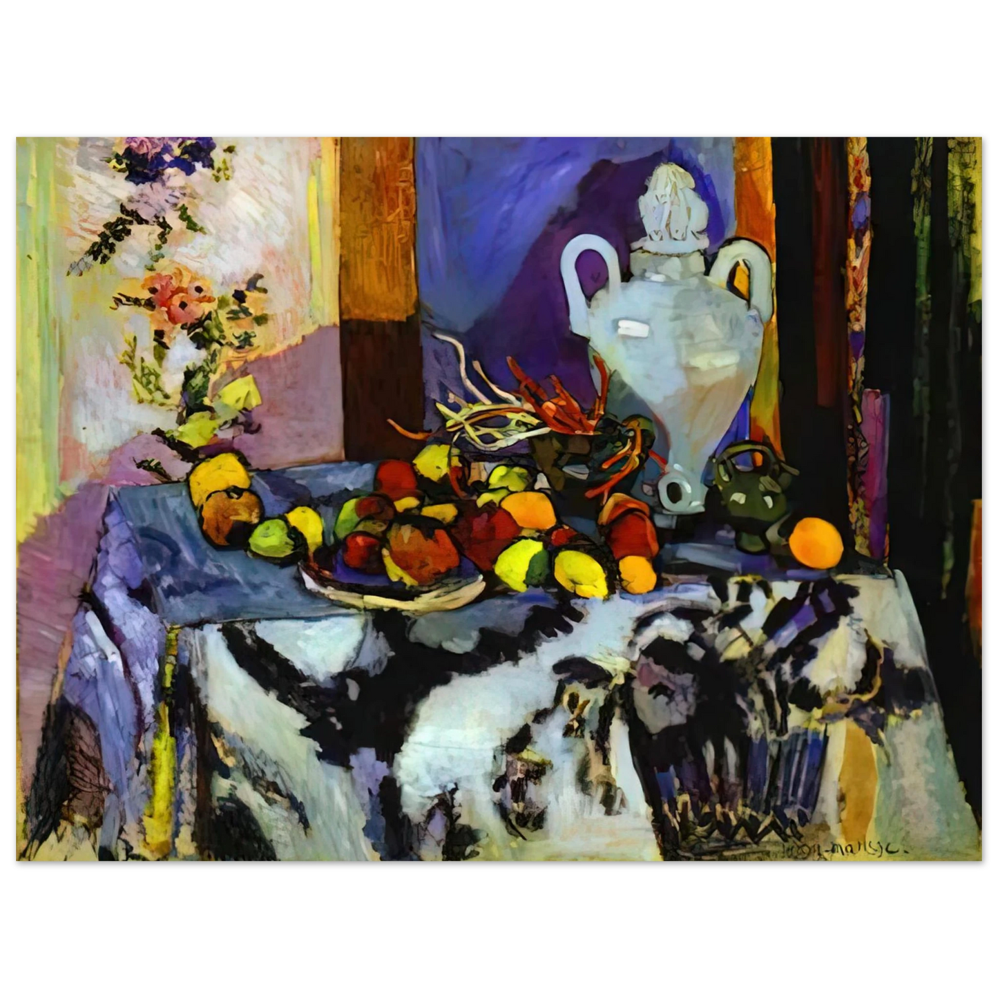 Henri Matisse - BLUE STILL LIFE Fine Art Poster - Default Title