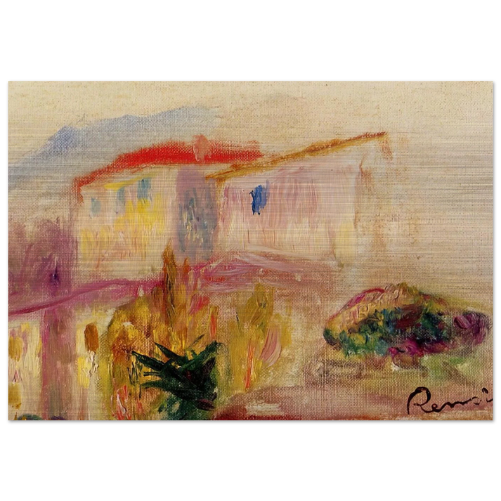 Le Poste at Cagnes study - Pierre-Auguste Renoir Brushed Aluminum Print - 70x100 cm / 28x40 inches | Pierre-Auguste Renoir Aluminum Print | Pierre-Auguste Renoir Prints