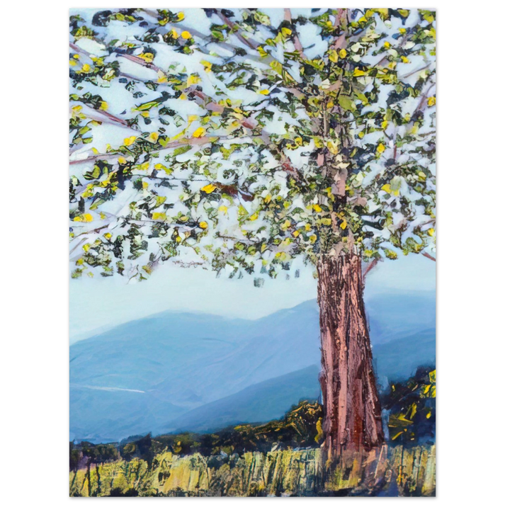 Ronnie Landfield - The Tree - 1984 75x100 cm / 30x40inches Fine Art Poster