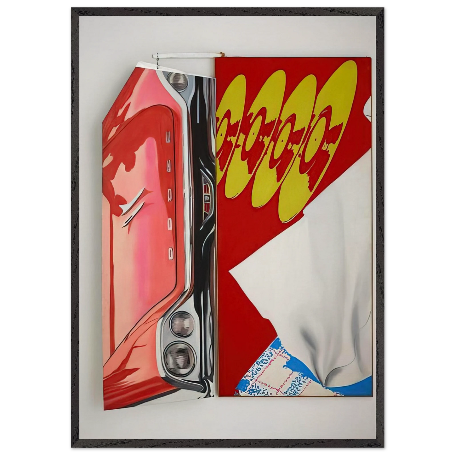 Disks - James Rosenquist 70x100 cm / 28x40 inches Framed Art Print – Black Wooden Frame