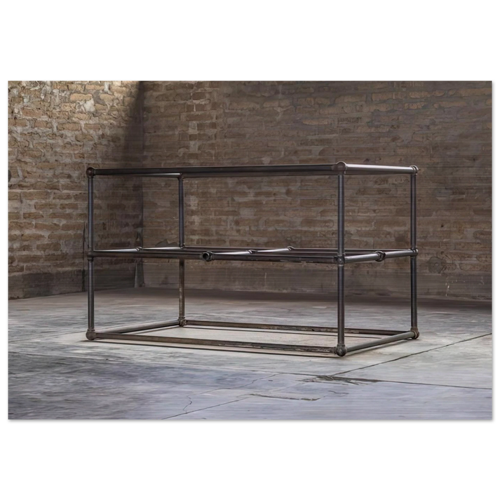 To Dave Shackman - 1964 - Donald Judd Brushed Aluminum Print - 70x100 cm / 28x40 inches | Donald Judd Aluminum Print | Donald Judd Prints