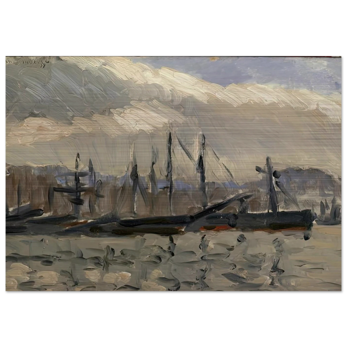 PORT DE CHERBOURG - Henri Matisse Brushed Aluminum Print - 70x100 cm / 28x40 inches | Henri Matisse Aluminum Print | Henri Matisse Prints