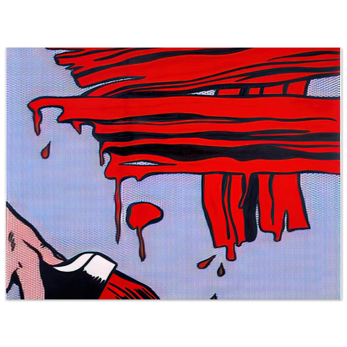 Roy Lichtenstein - BRUSHSTROKES 1965 75x100 cm / 30x40inches Fine Art Poster