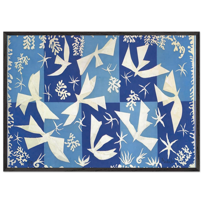 POLYNESIA THE SKY 1946 - Henri Matisse 70x100 cm / 28x40 inches Framed Art Print – Black Wooden Frame