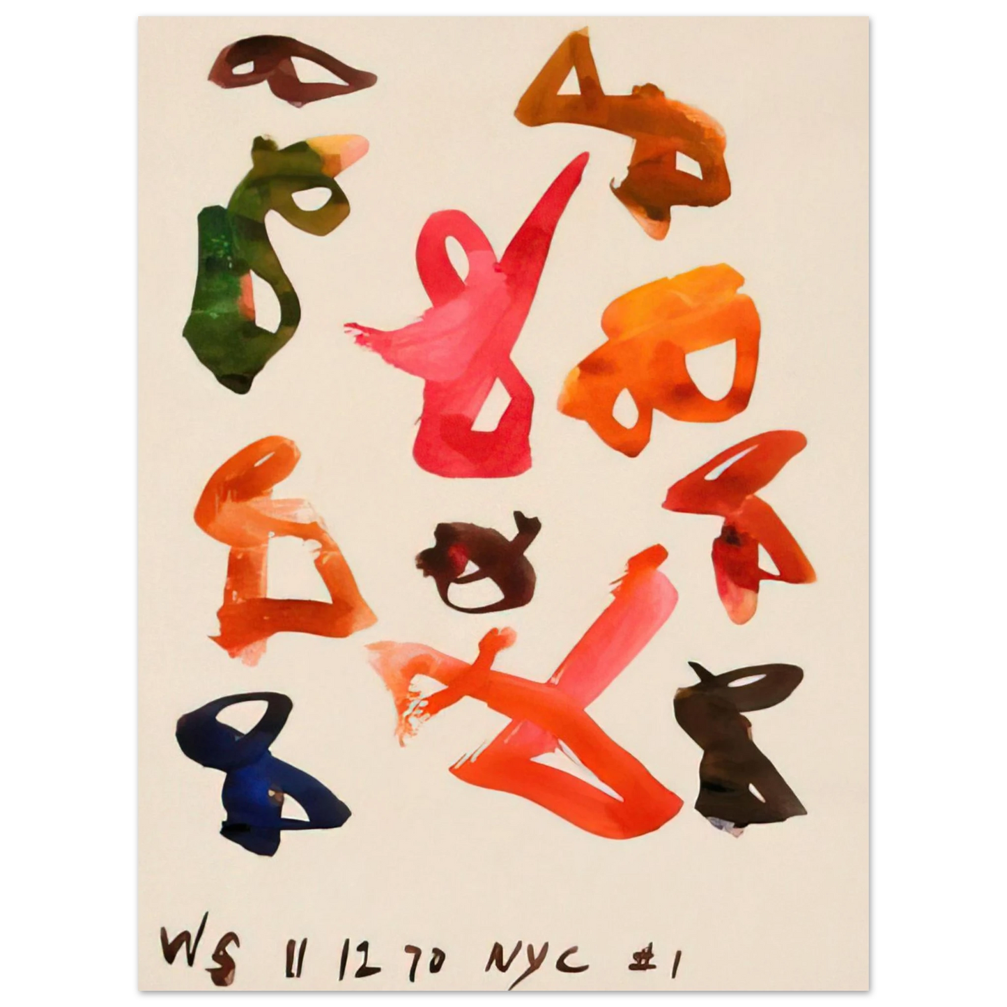 William Saroyan - # 1 NYC - 1970 Fine Art Poster - Default Title