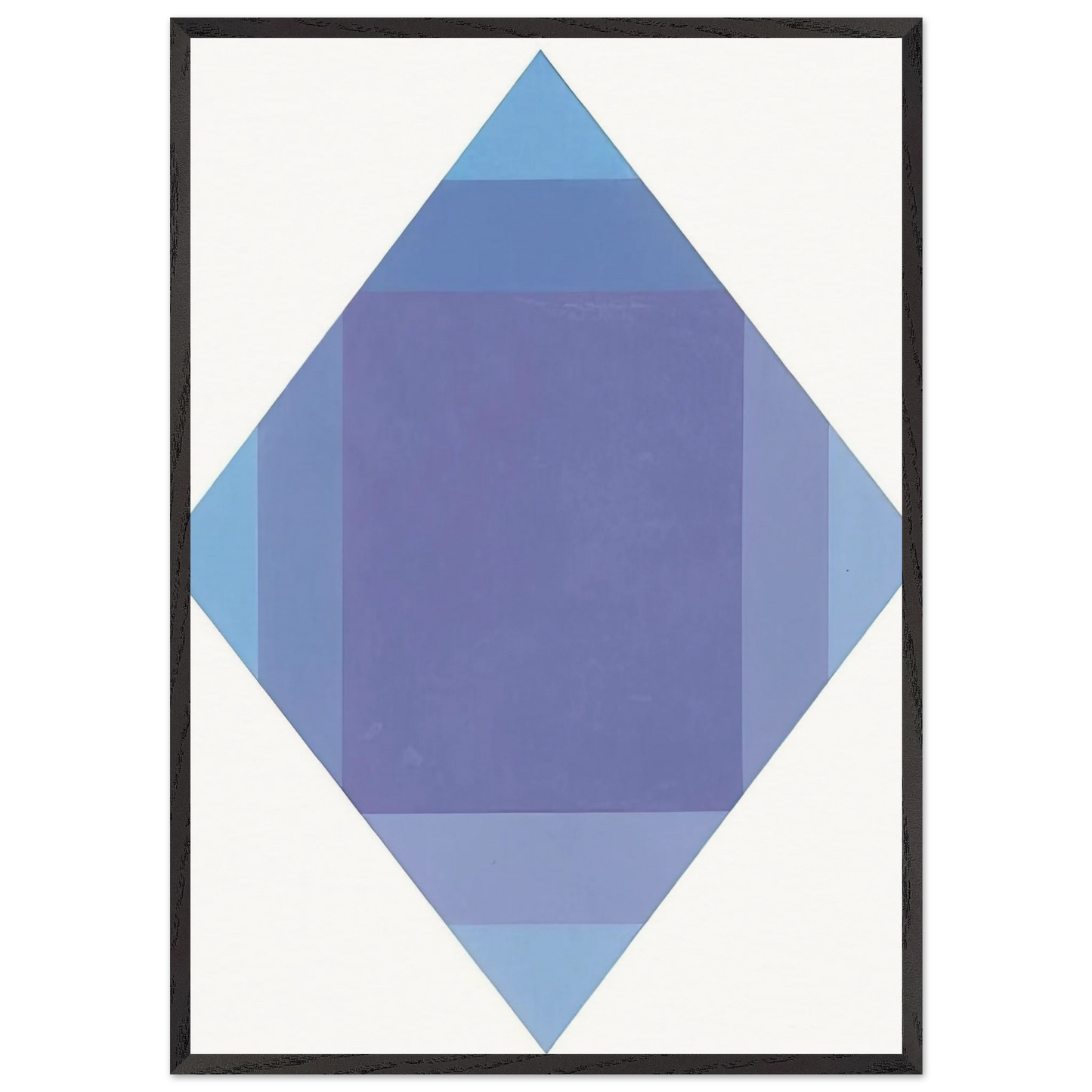 Auflosung von lila - 1972 - Max Bill 70x100 cm / 28x40 inches Framed Art Print – Black Wooden Frame