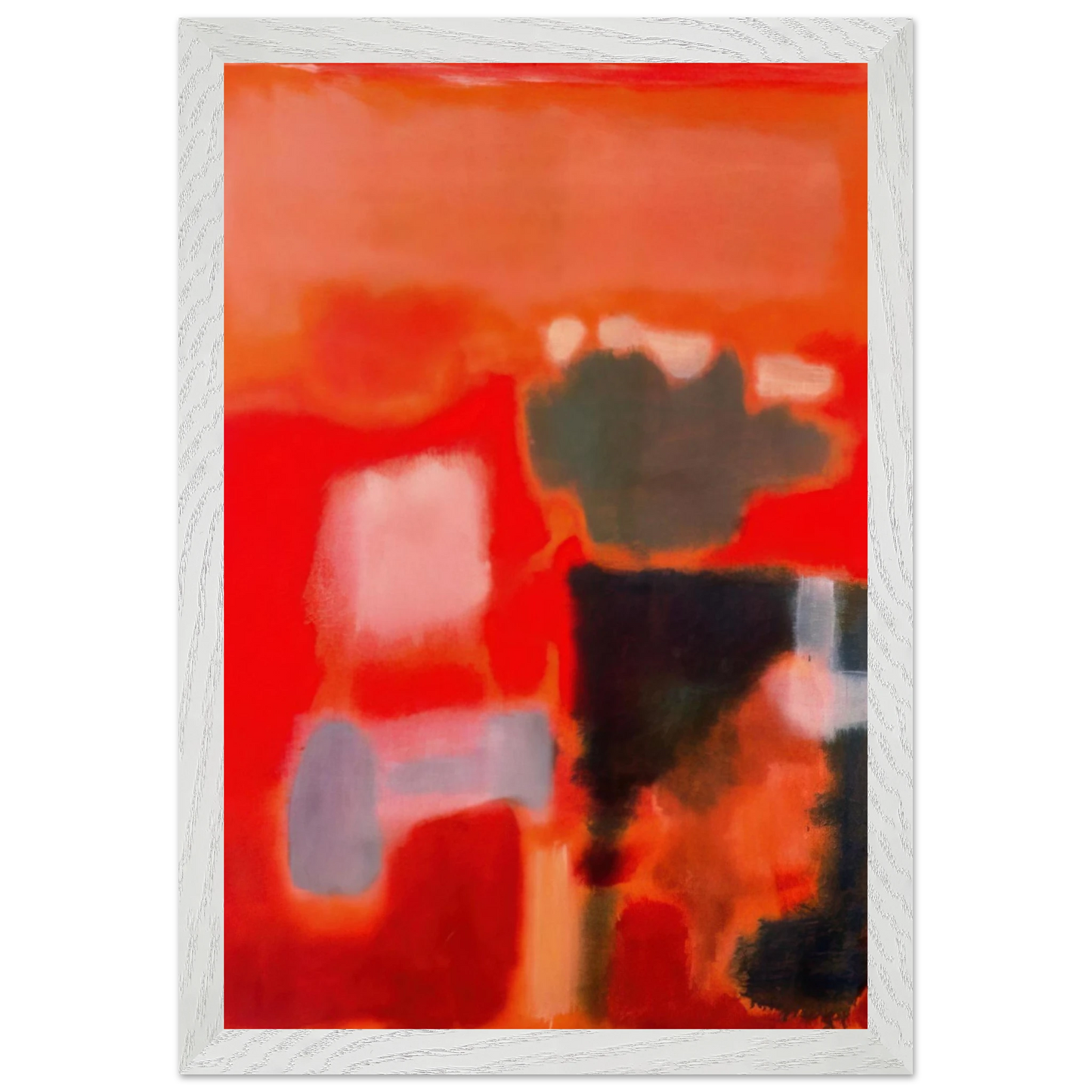 Mark Rothko - No.1 - 1949 Wall Art - 60x80 cm / 24x32 inches - Premium Wooden Framed Poster With Fine Art Paper-canvas - Wood frame