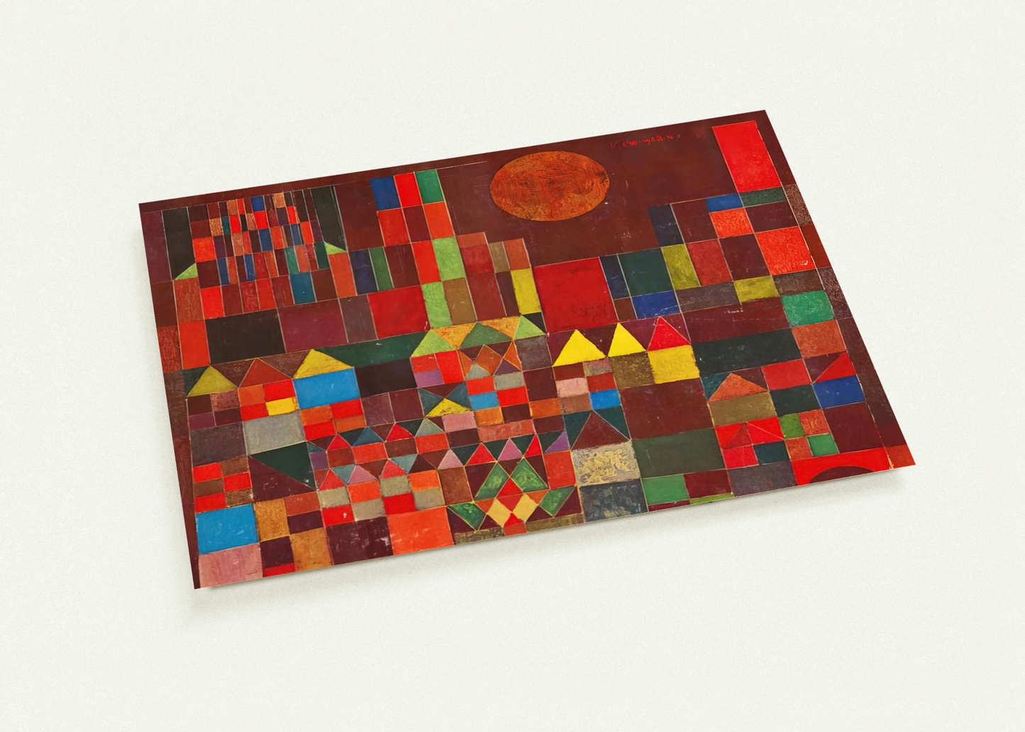 CASTLE AND SUN 1928 By Paul Klee Pack of 10 Post Cards | Paul Klee Post Cards | A6 (10.5 x 14.8 cm) - 4.1 x 5.8 inches