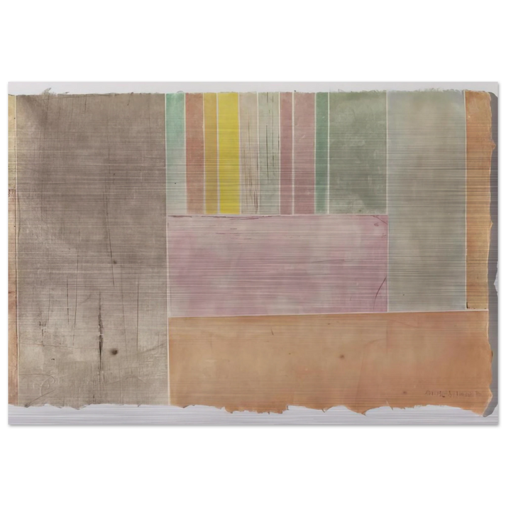 HV2, No 17b - 1992 - John Cage Brushed Aluminum Print - 70x100 cm / 28x40 inches | John Cage Aluminum Print | John Cage Prints