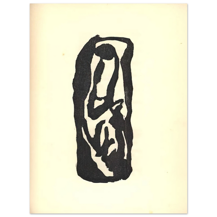 Jean Arp - Illustration for Tristan Tzara s Vingt-cinq poèmes 75x100 cm / 30x40inches Fine Art Poster