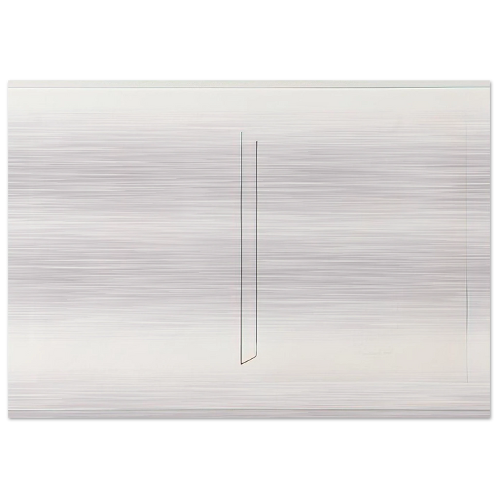 Untitled - 1975 - Fred Sandback Brushed Aluminum Print - 70x100 cm / 28x40 inches | Fred Sandback Aluminum Print | Fred Sandback Prints