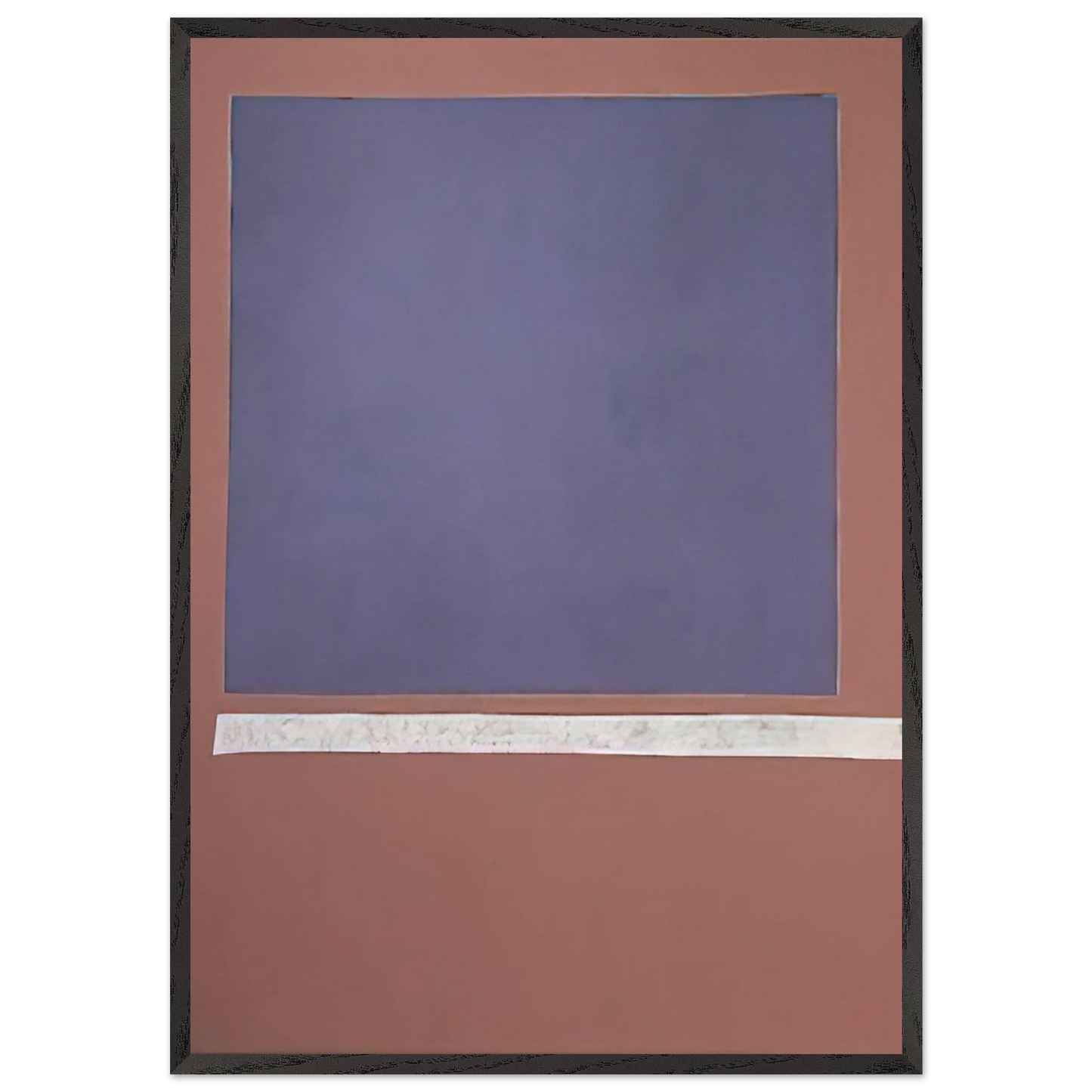 Grand Blue Sun-Box - 1969 - Theodoros Stamos 70x100 cm / 28x40 inches Framed Art Print – Black Wooden Frame