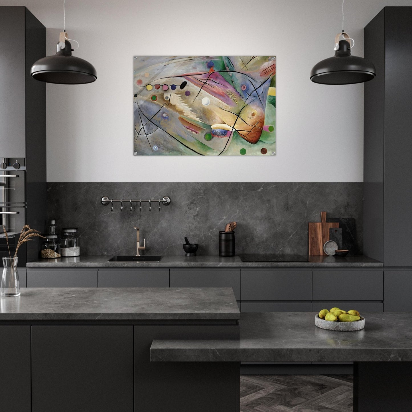 LINES 1922 - Rudolf Bauer Acrylic Print - 70x100 cm / 28x40″ inches