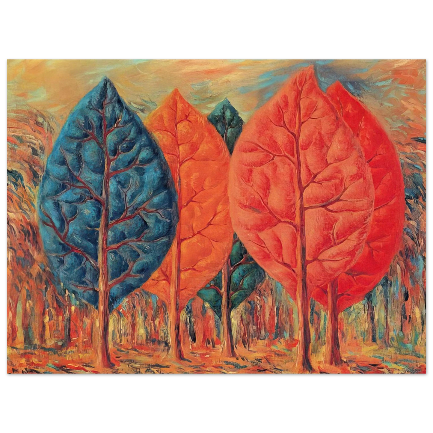 Rene Magritte - THE FIRE 1943 Fine Art Poster - Default Title