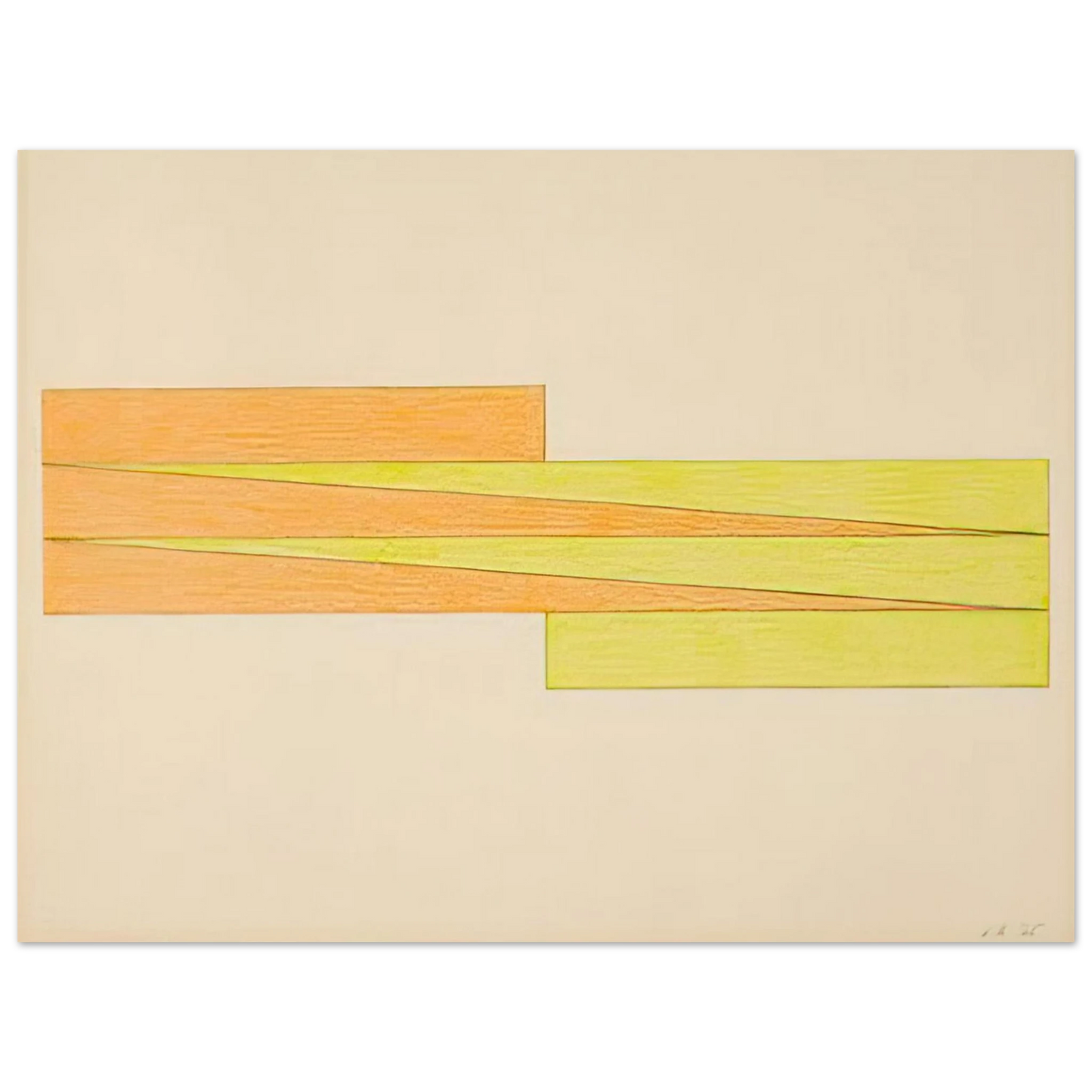 Larry Zox - Untitled - 1965 Fine Art Poster - Default Title