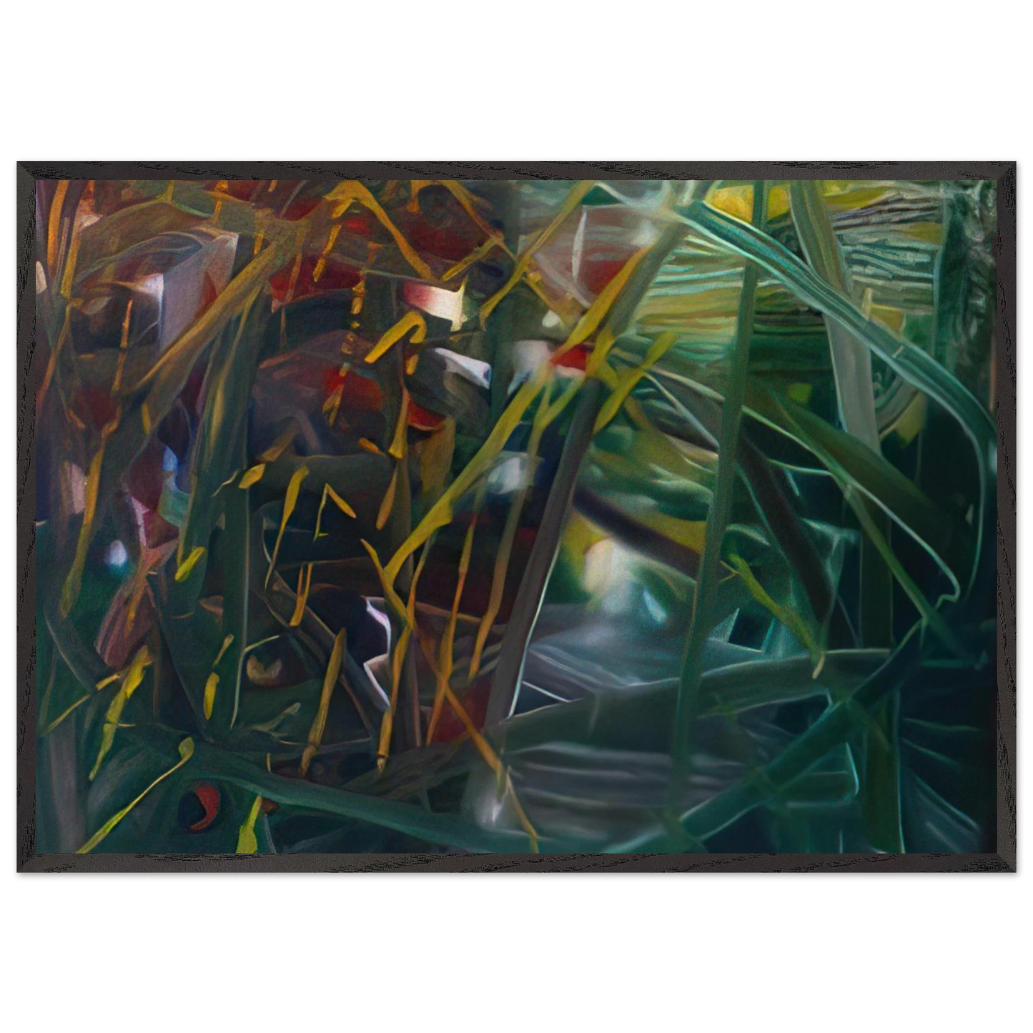 ABSTRACT PAINTING NO 439 - Gerhard Richter Framed Art Print – Black Wooden Frame - Default Title - -Framed Art Print