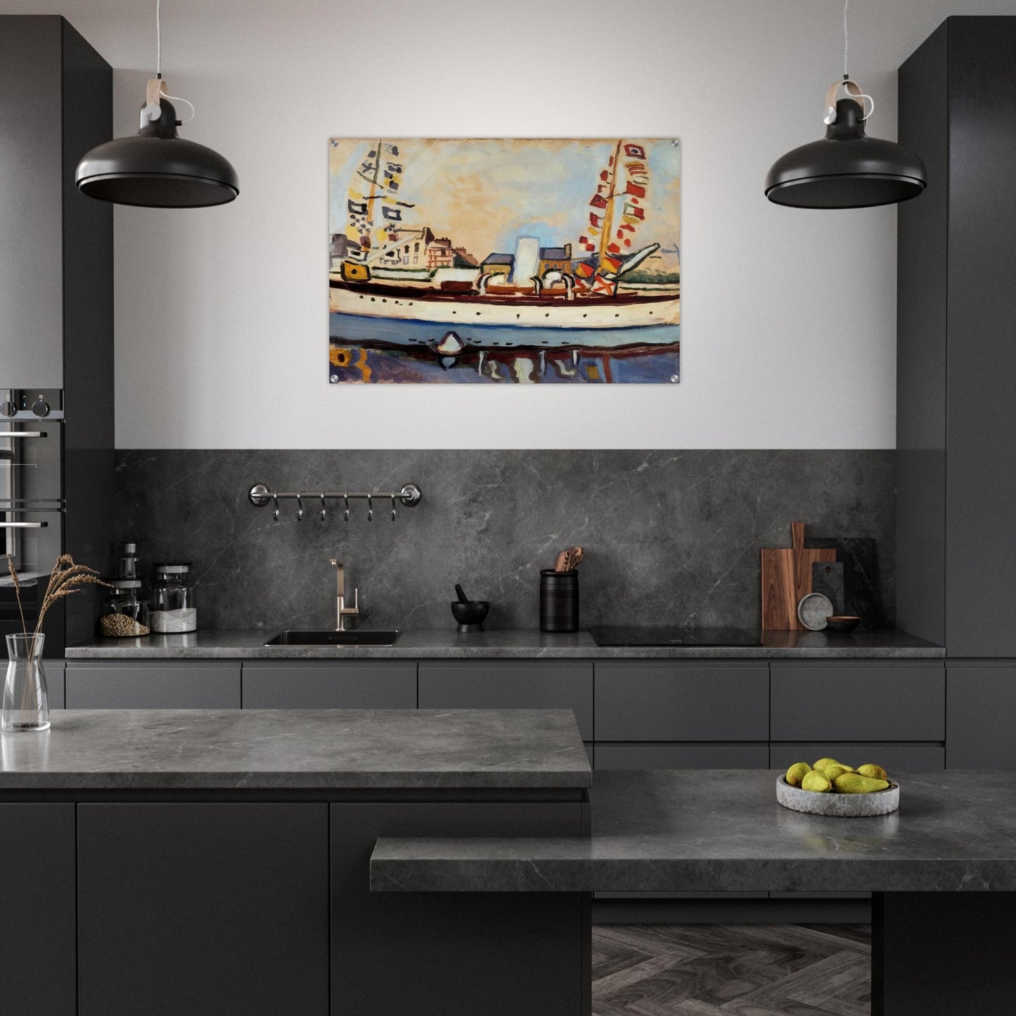 THE ENGLISH YACHT 1906 - Raoul Dufy Acrylic Print - 70x100 cm / 28x40″ inches