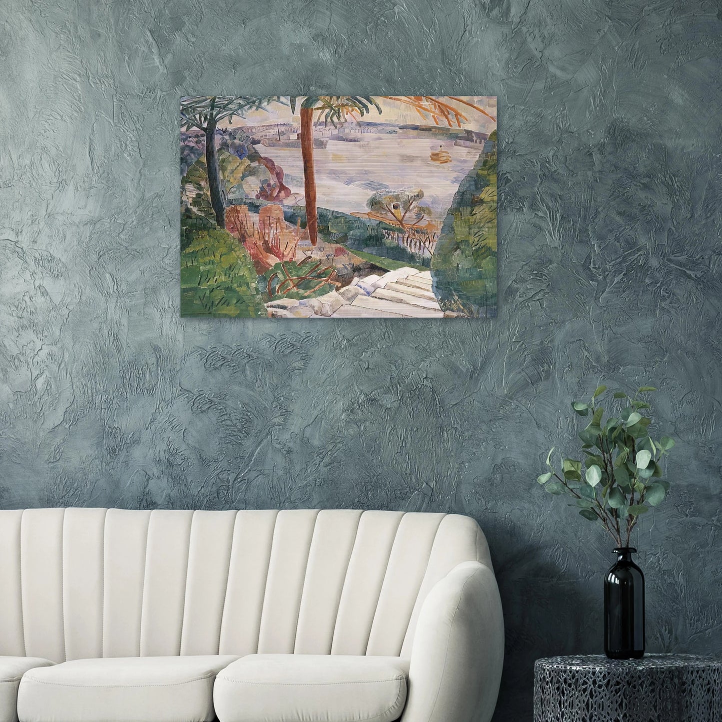 Harbour from Kirribilli - 1937 - Grace Cossington Smith Brushed Aluminum Print - 70x100 cm / 28x40 inches | Grace Cossington Smith Aluminum Print | Grace Cossington Smith Prints