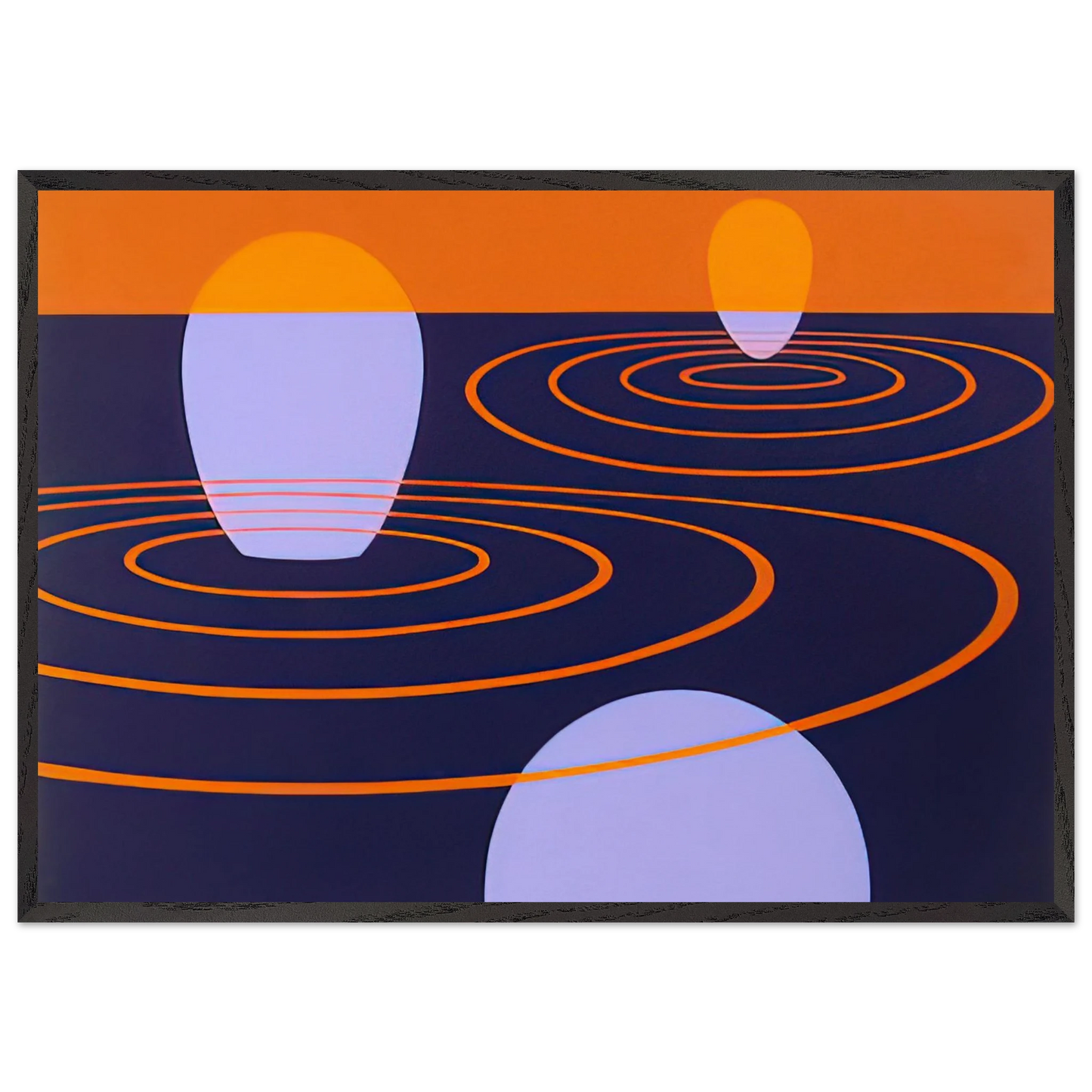 Transection I - 1971 - Clarence Holbrook Carter 70x100 cm / 28x40 inches Framed Art Print – Black Wooden Frame