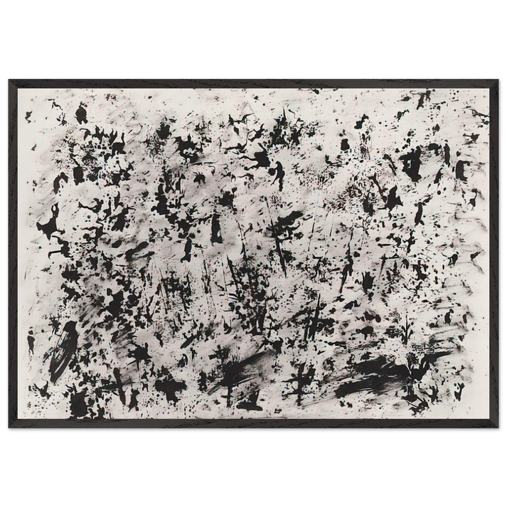 UNTITLED 1962 N2 - Henri Michaux 70x100 cm / 28x40 inches Framed Art Print – Black Wooden Frame