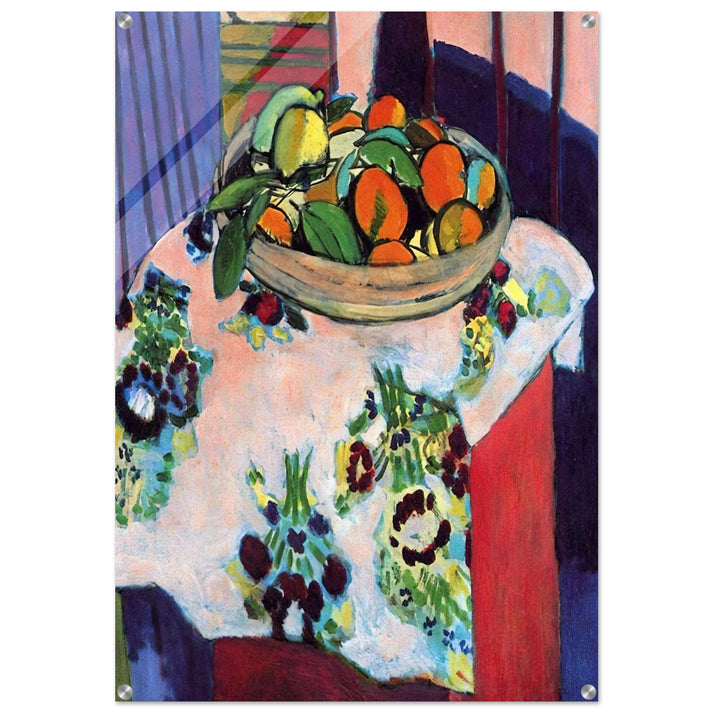 BASKET WITH ORANGES 1913 - Henri Matisse Acrylic Print - 70x100 cm / 28x40″ inches | Henri Matisse Wall Art | Henri Matisse Prints