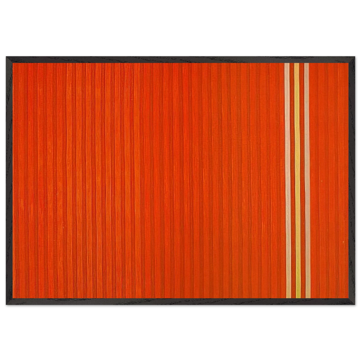 Red Devil - 1959 - Gene Davis Framed Art Print – Black Wooden Frame - Default Title - -Framed Art Print