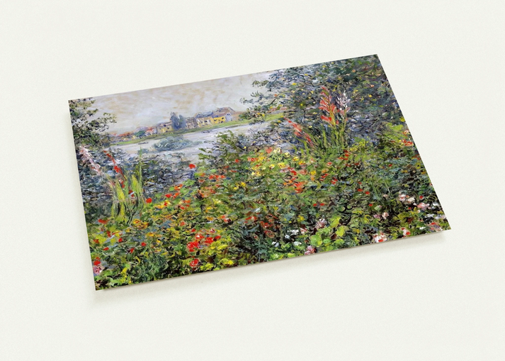 Flowers at Vetheuil By claude monet Pack of 10 Post Cards | claude monet Post Cards | A6 (10.5 x 14.8 cm) - 4.1 x 5.8 inches