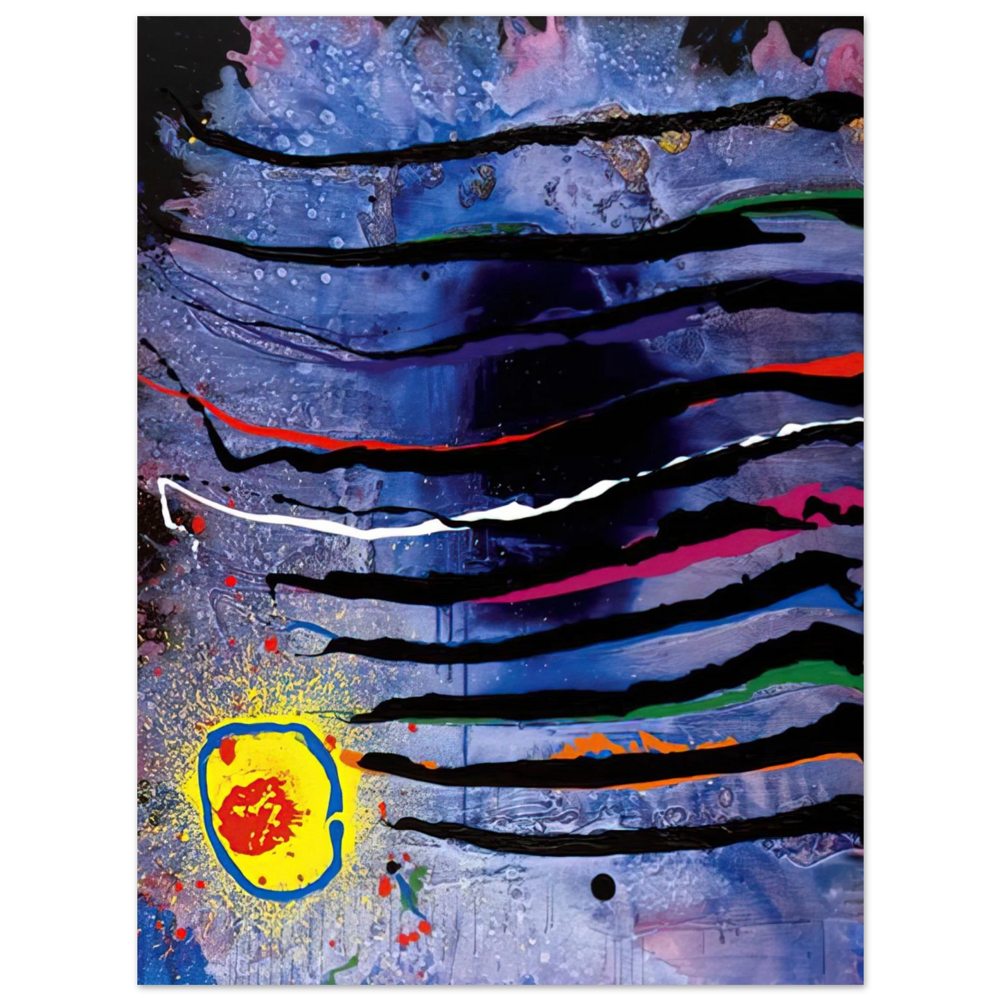 John Hoyland - Tiger's Eye - 10.3.07 - 2007 Fine Art Poster - Default Title