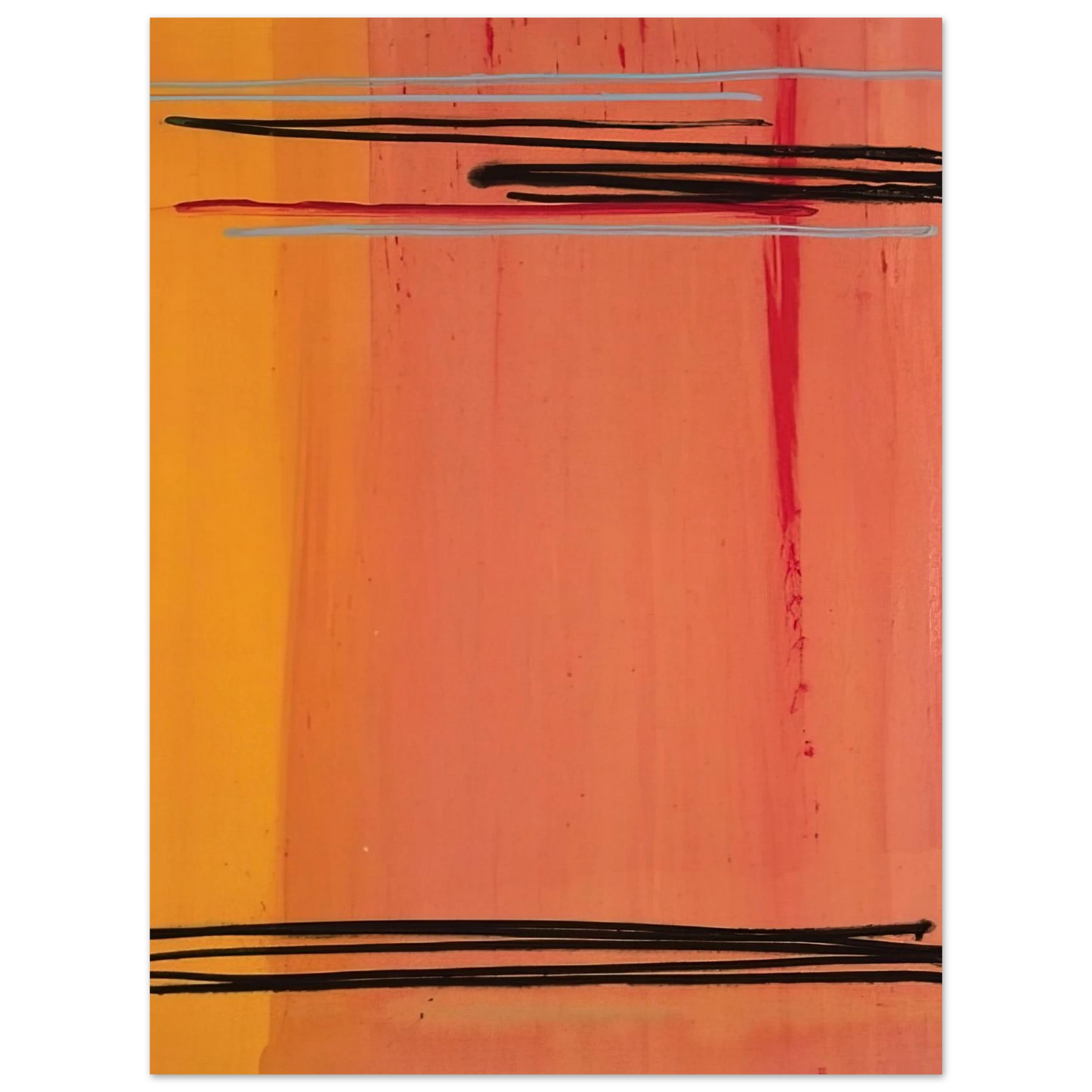 Larry Zox - Caxambus - Color Field Painting Fine Art Poster - Default Title