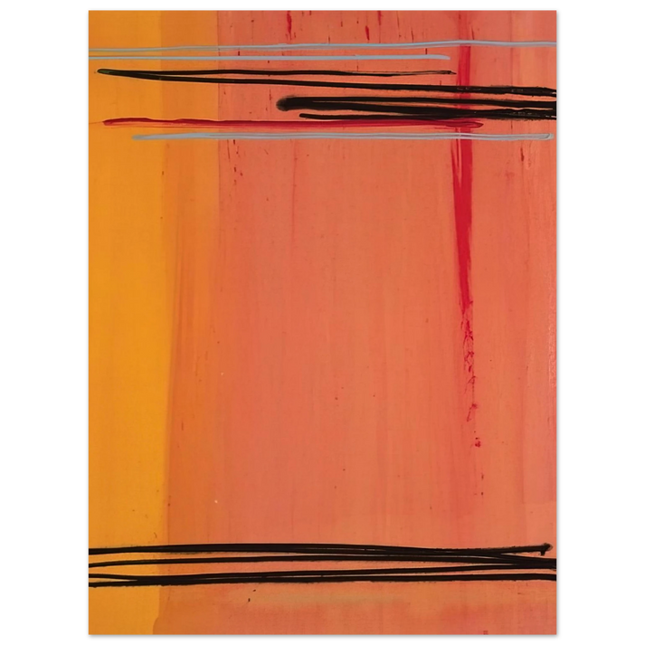 Larry Zox - Caxambus - Color Field Painting 75x100 cm / 30x40inches Fine Art Poster