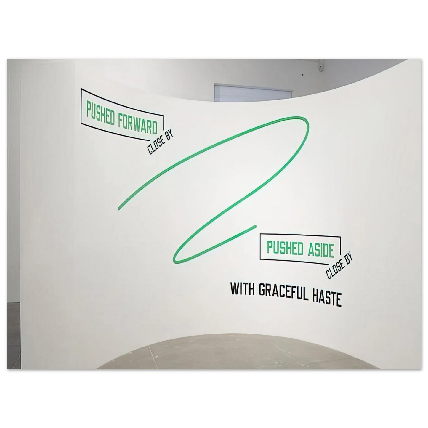 Lawrence Weiner - Pushed Forward... - 2009 Fine Art Poster - Default Title