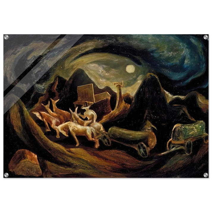 GOING WEST 1935 1 - Jackson Pollock Acrylic Print - 70x100 cm / 28x40″ inches