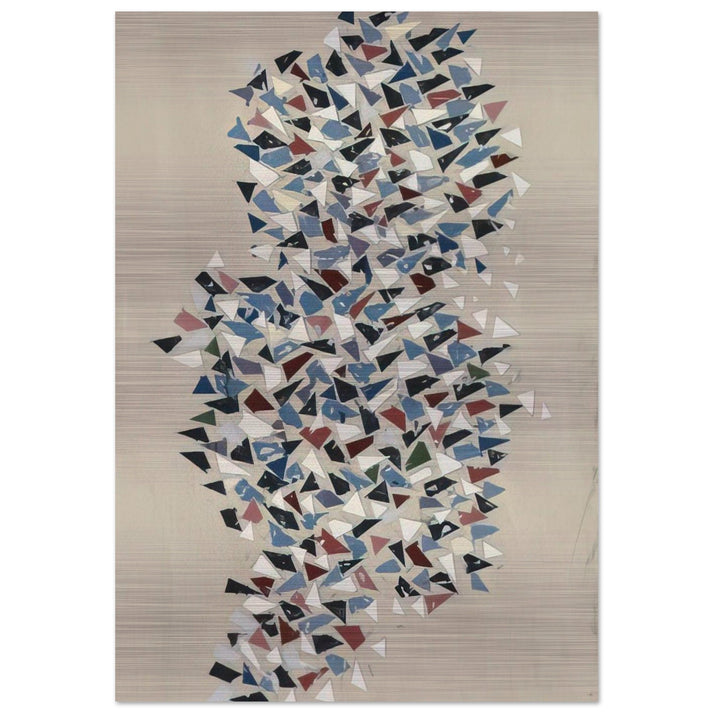 Shapes Group - 1987 - Robert Goodnough Brushed Aluminum Print - 70x100 cm / 28x40 inches | Robert Goodnough Aluminum Print | Robert Goodnough Prints