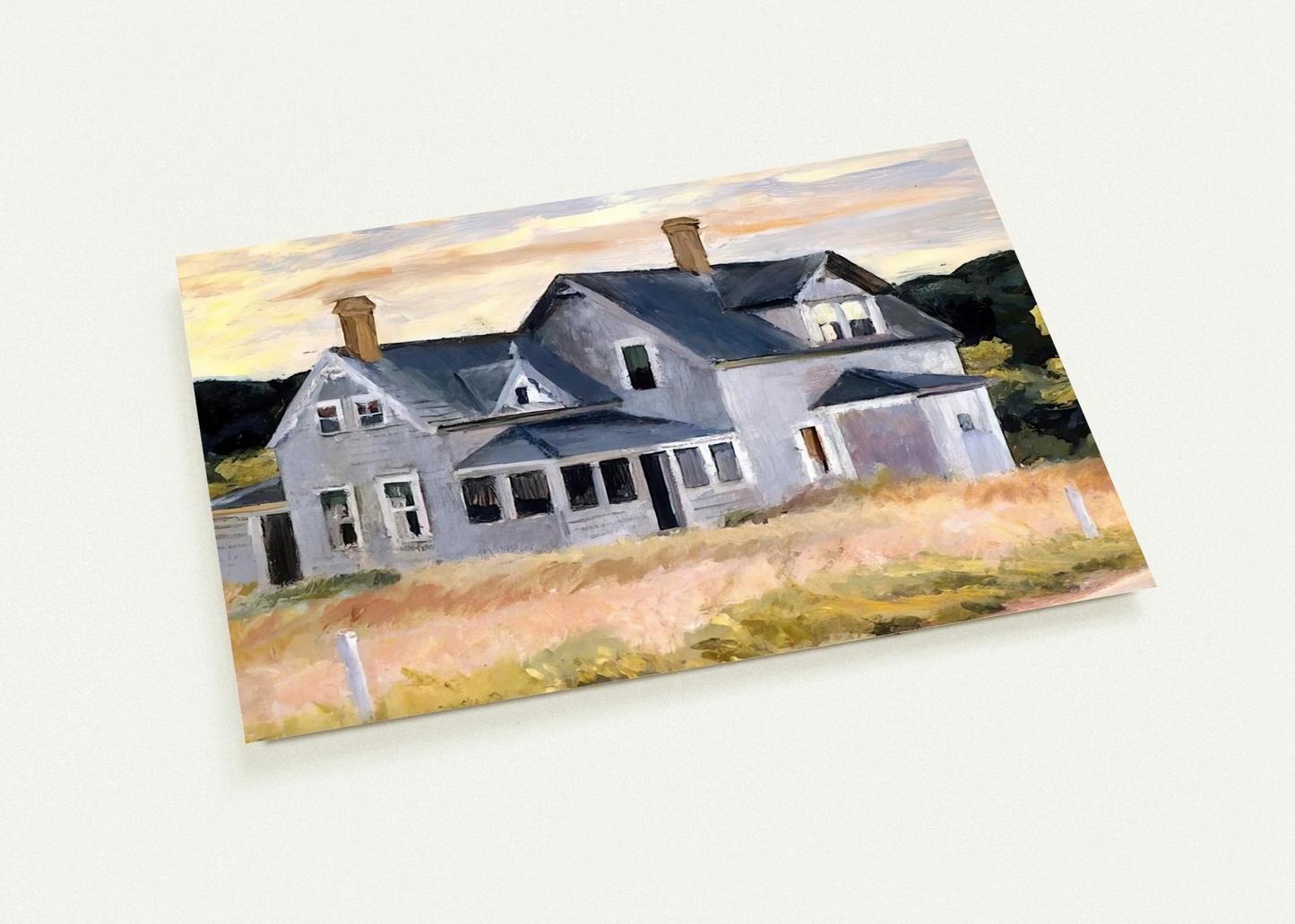 House by a Road By Edward Hopper Pack of 10 Post Cards | Edward Hopper Post Cards | A6 (10.5 x 14.8 cm) - 4.1 x 5.8 inches