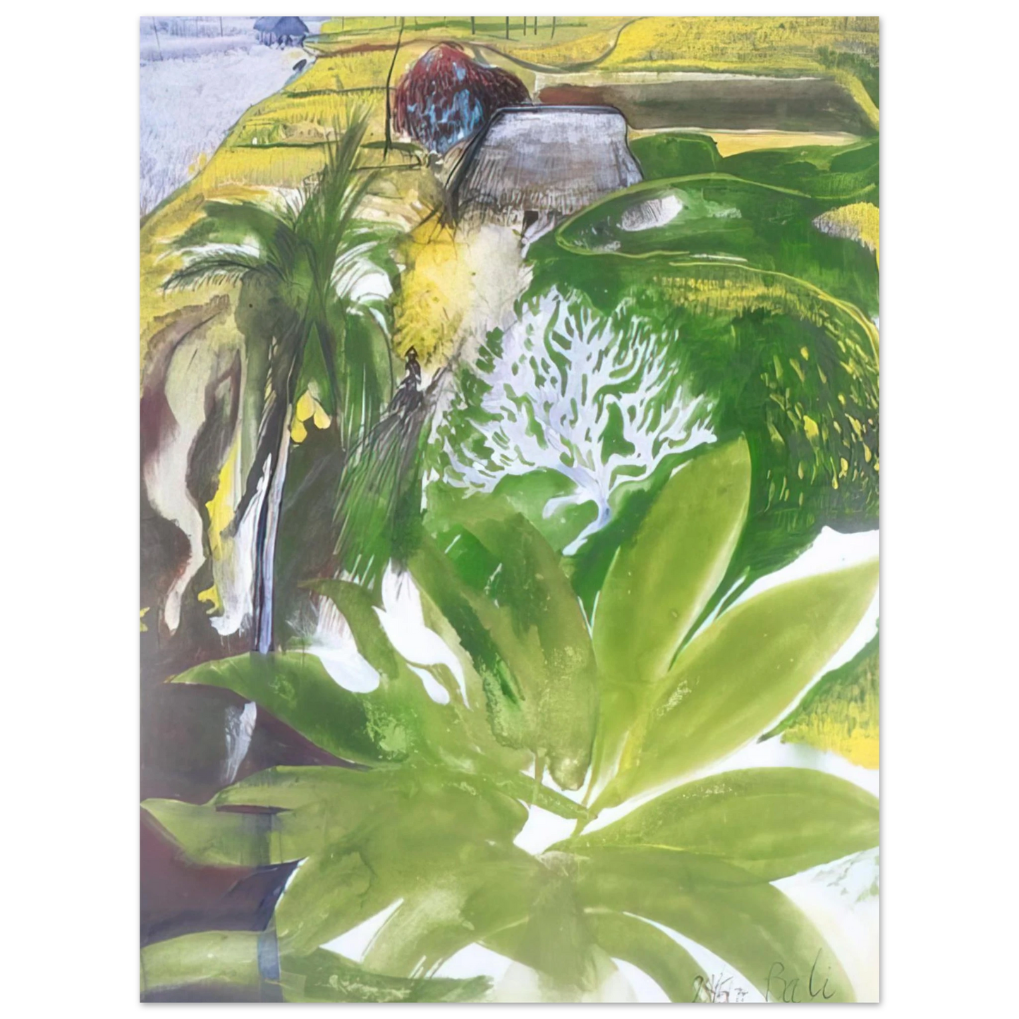 Brett Whiteley - Bali - figurative Fine Art Poster - Default Title