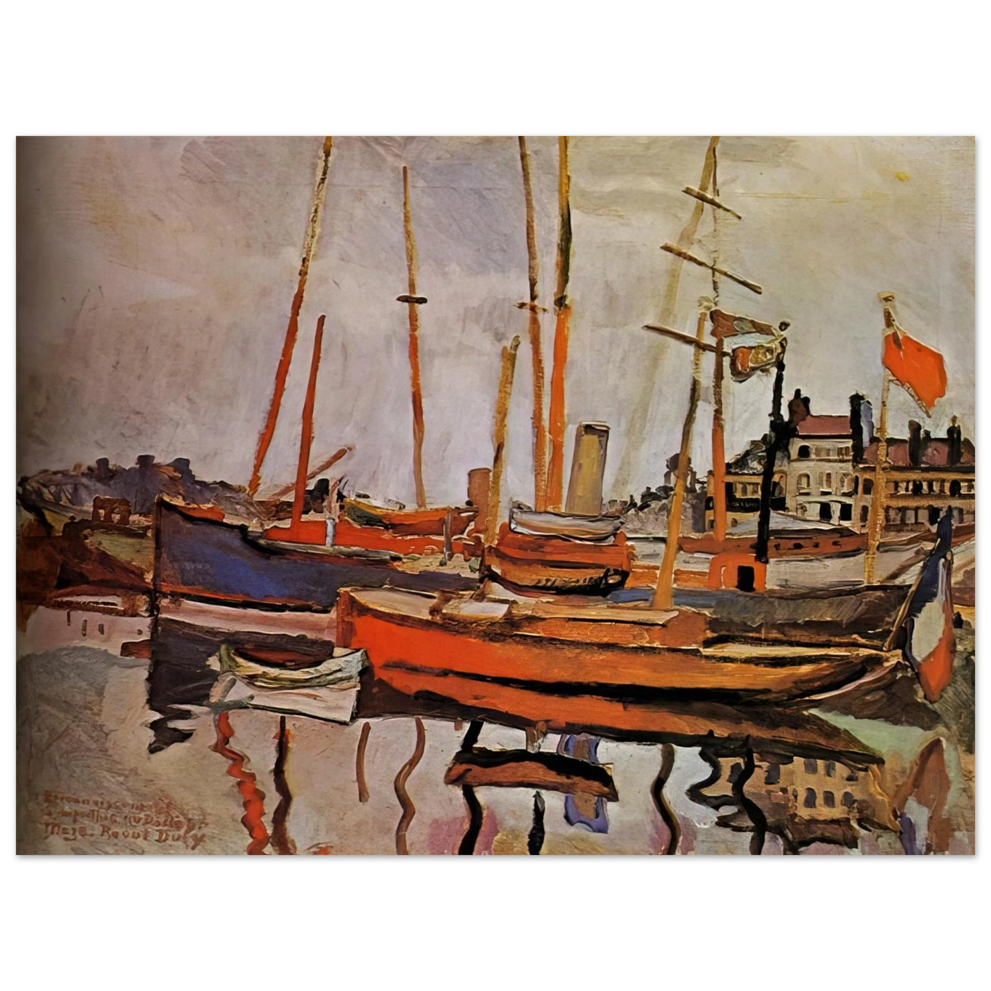 Raoul Dufy - THE PORT OF LE HAVRE 1906 Fine Art Poster - Default Title