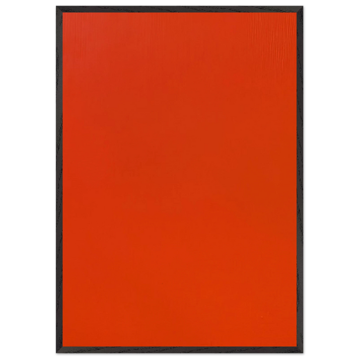 Vermilion - Marcia Hafif 70x100 cm / 28x40 inches Framed Art Print – Black Wooden Frame