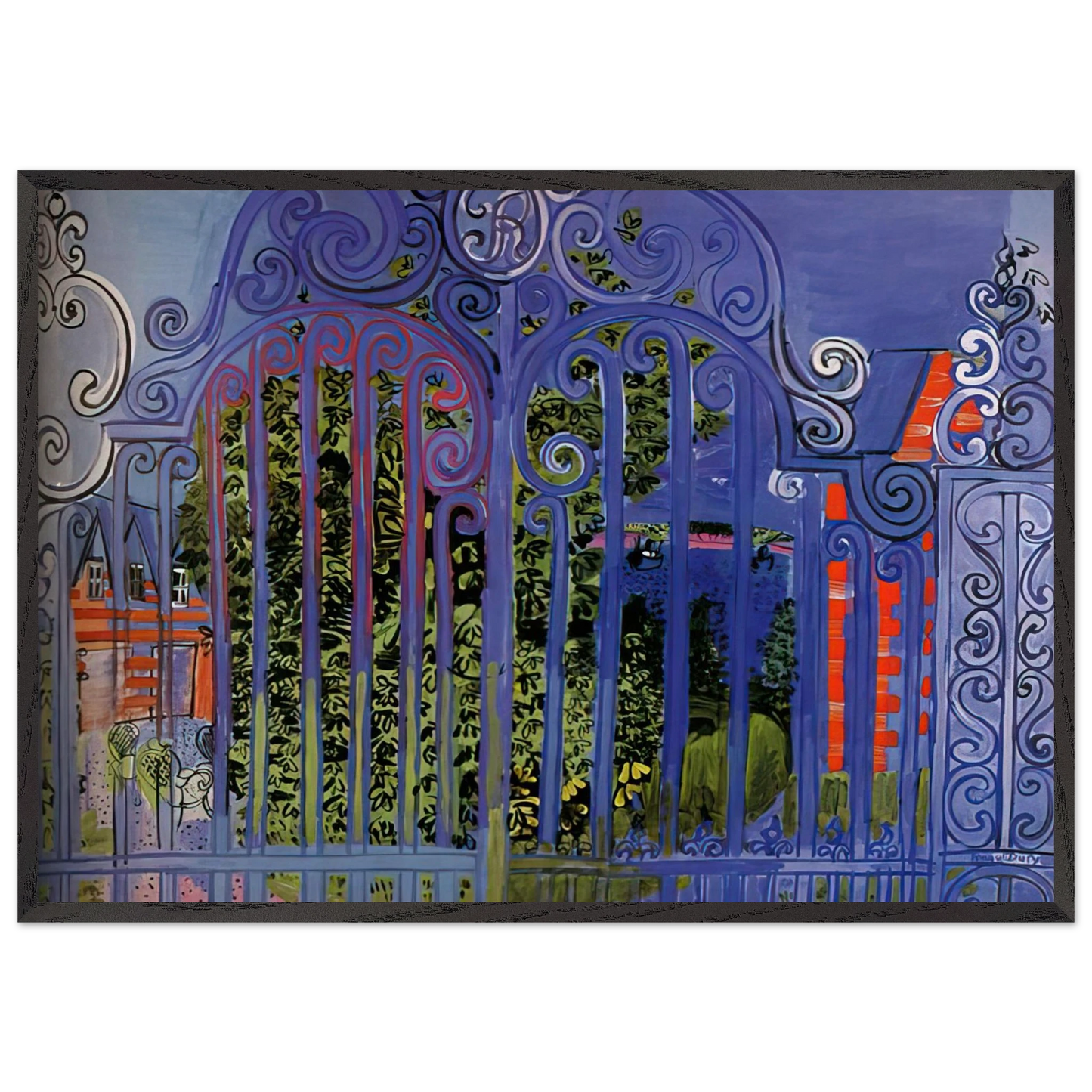 THE GRID 1930 - Raoul Dufy Framed Art Print – Black Wooden Frame - Default Title - -Framed Art Print