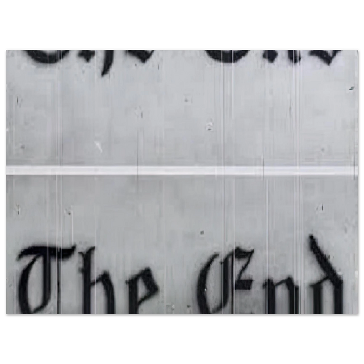 Edward Ruscha - THE END 1991 75x100 cm / 30x40inches Fine Art Poster