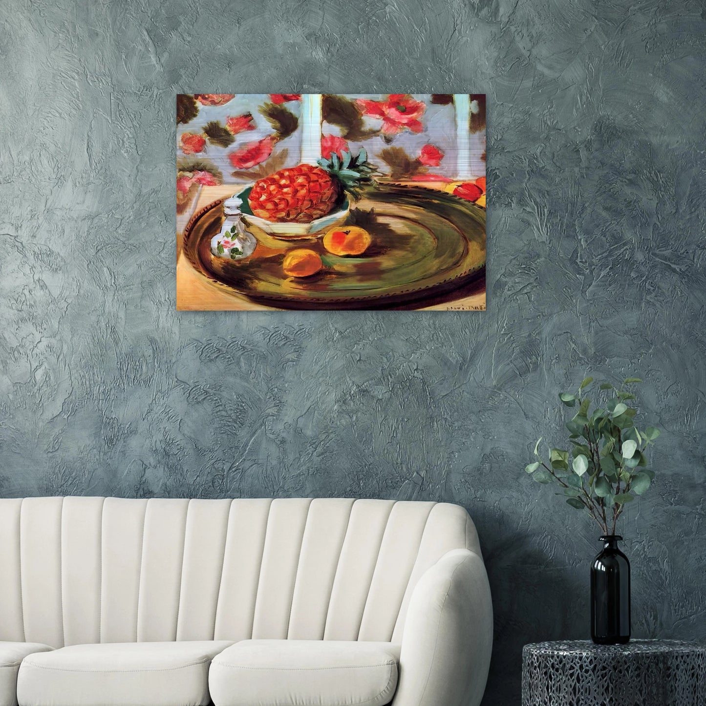 STILL LIFE WITH PINEAPPLE 1924 - Henri Matisse Brushed Aluminum Print - 70x100 cm / 28x40 inches | Henri Matisse Aluminum Print | Henri Matisse Prints