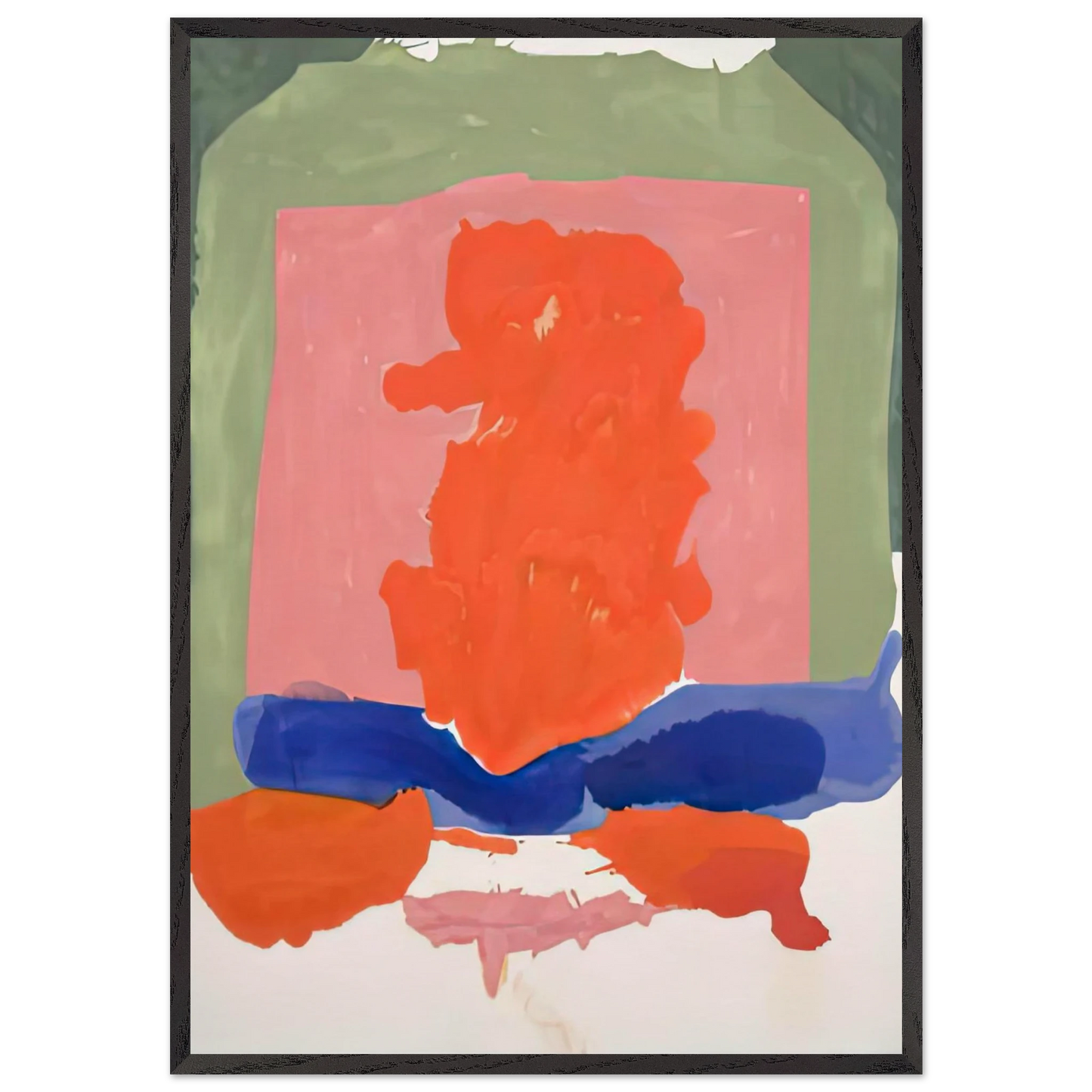 Smalls Paradise 1964- - Helen Frankenthaler Framed Art Print – Black Wooden Frame - Default Title - -Framed Art Print
