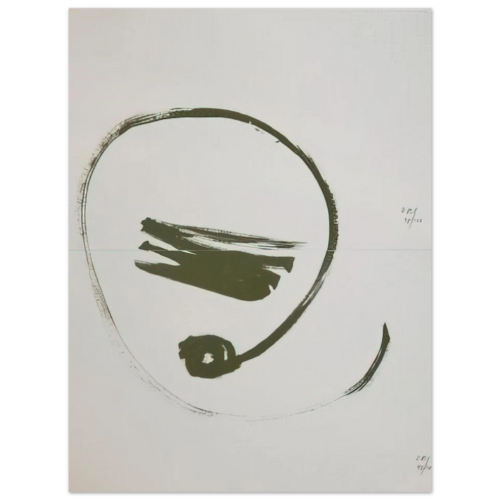 Dieter Roth - Brush Action - 1977 75x100 cm / 30x40inches Fine Art Poster