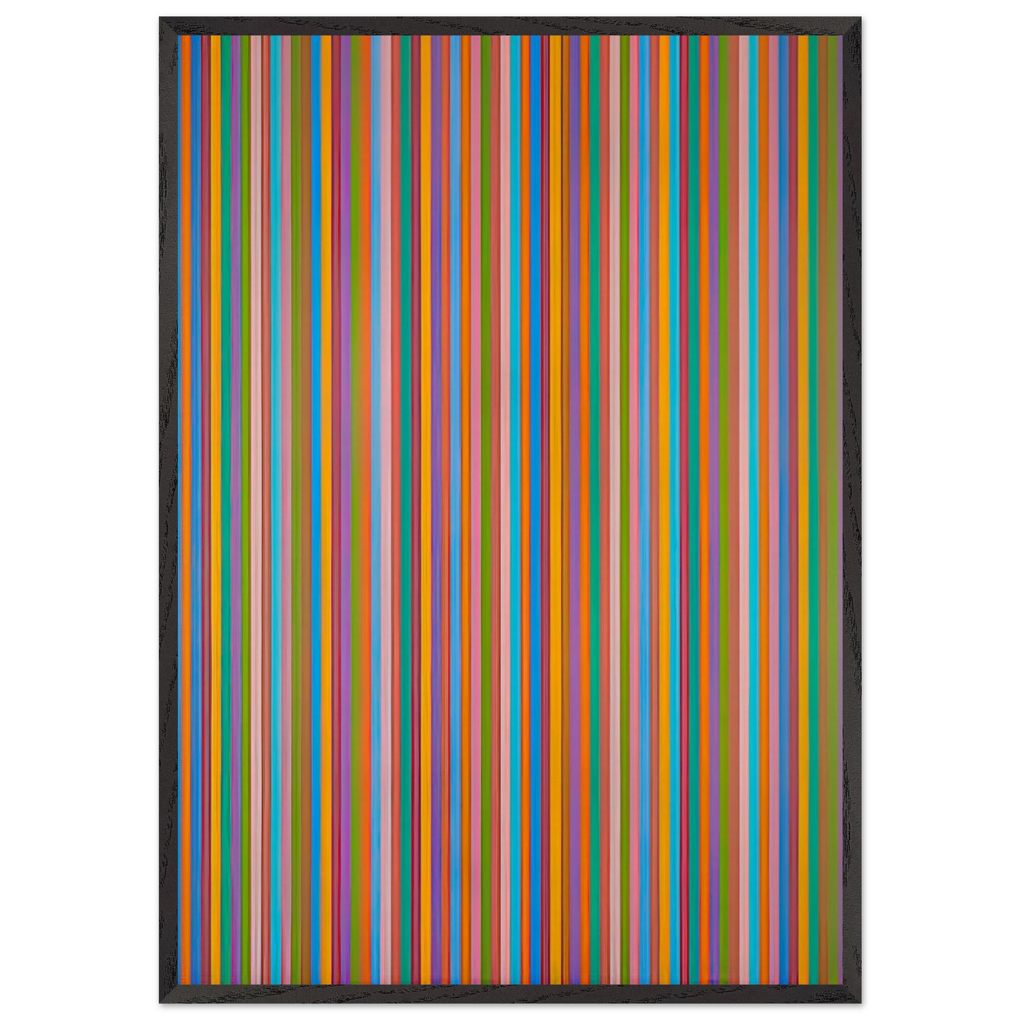ECCLESIA 1985 - Bridget Riley Framed Art Print – Black Wooden Frame - Default Title - -Framed Art Print