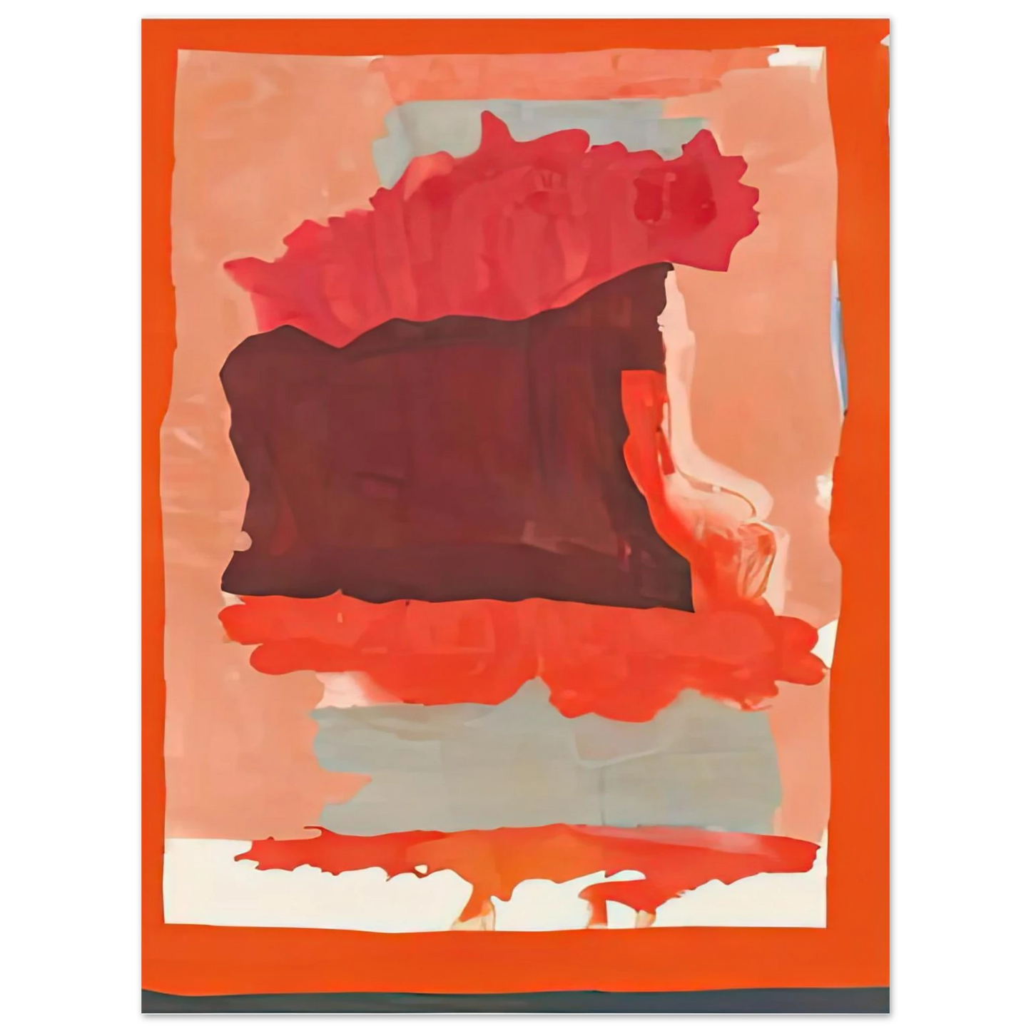 Helen Frankenthaler - Cape Orange, 1964- Wall Art - 21x29.7 cm / 8x12" - Fine Art Poster - -