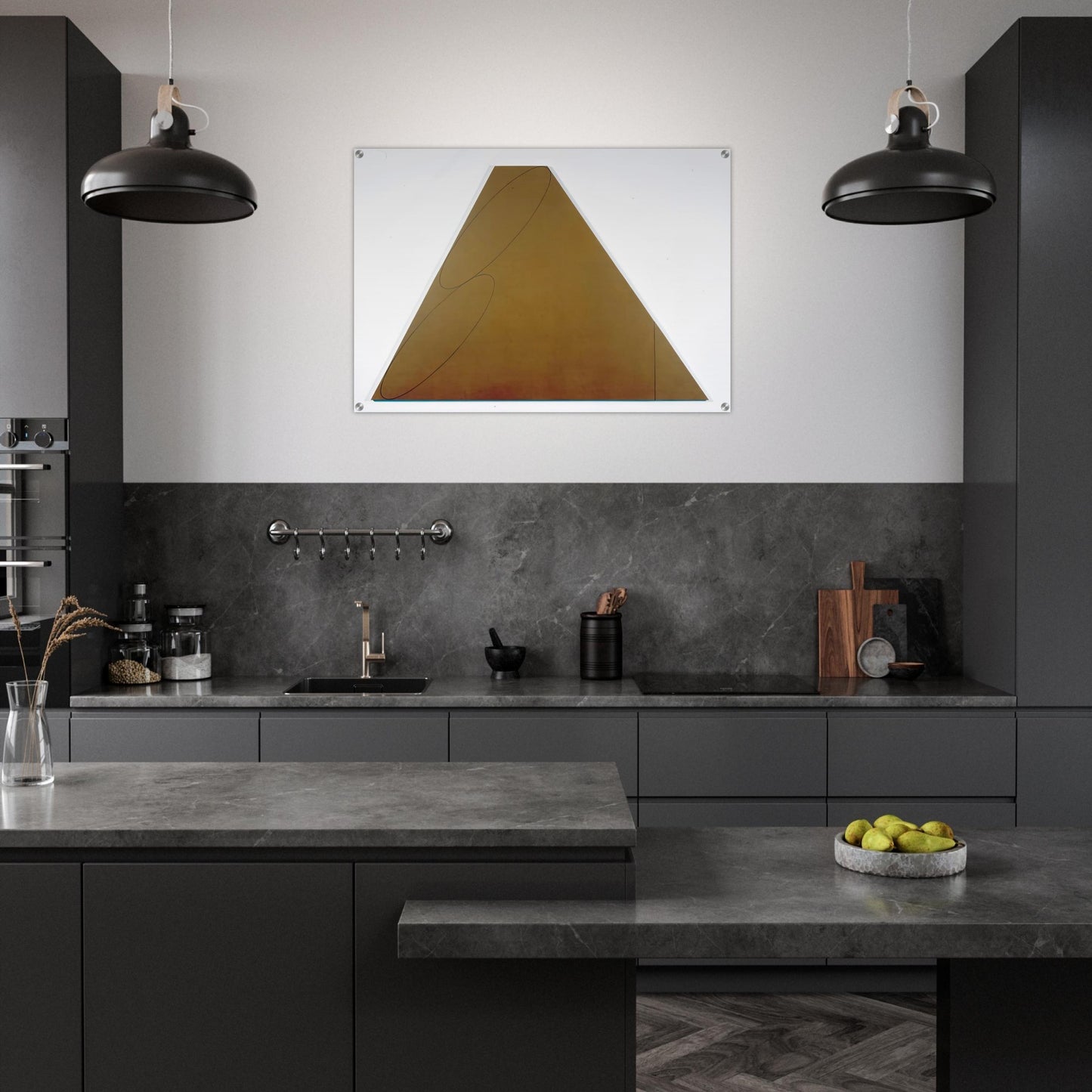 PLANE FIGURE III 1992 - Robert Mangold Acrylic Print - 70x100 cm / 28x40″ inches