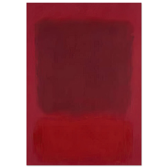 Mark Rothko - Red and Brown - 1957 Wall Art - 30x40 cm / 12x16 inches - Premium Wooden Framed Poster With Fine Art Paper - Black frame