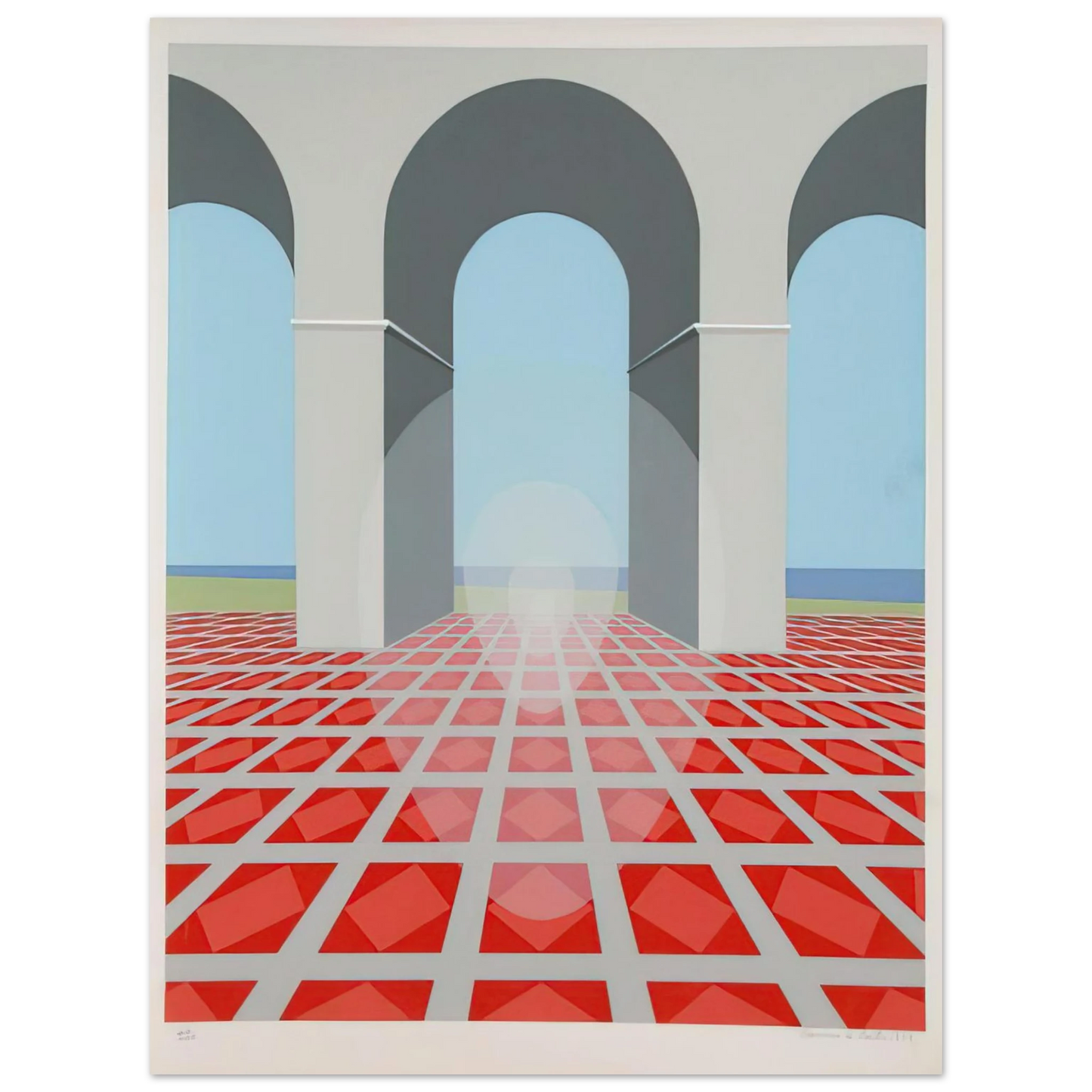Clarence Holbrook Carter - Arches - 1979 Fine Art Poster - Default Title