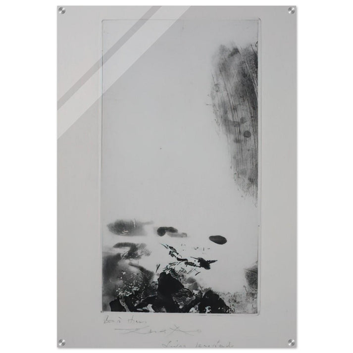 WAITING FOR A HOLIDAY 1974 - Zao Wou-Ki Acrylic Print - 70x100 cm / 28x40″ inches | Zao Wou-Ki Wall Art | Zao Wou-Ki Prints